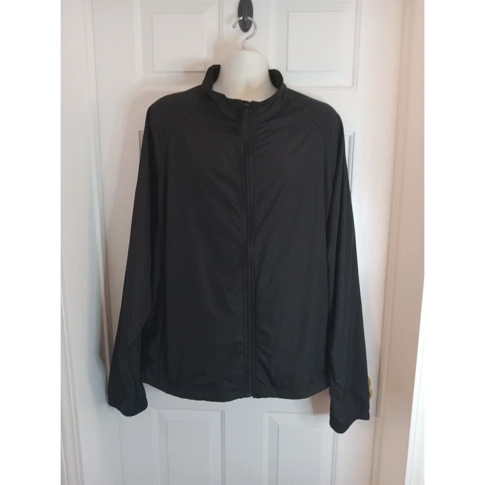 Duluth Trading‎ Co Black Men Windbreaker Jacket Size 3XL Zippers Light